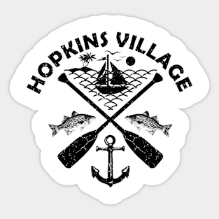 Hopkins Village Beach, Belize, Boat Paddle Sticker